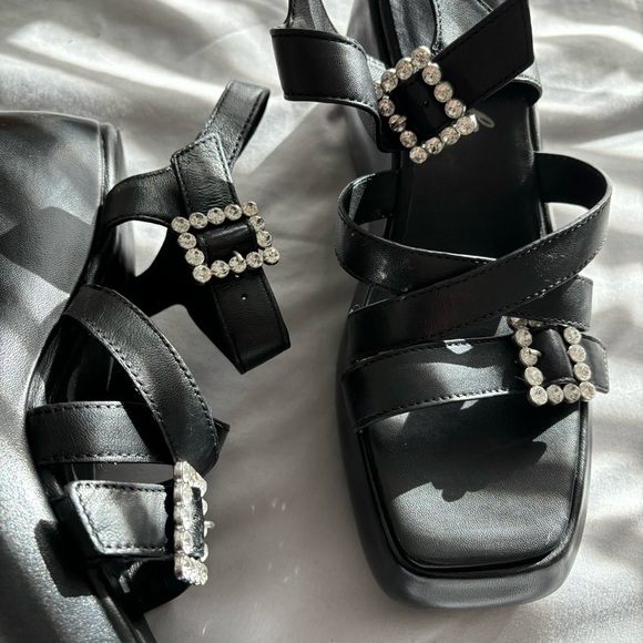Free People Rhinestone Chunky Sandals - Picture 2 of 3
